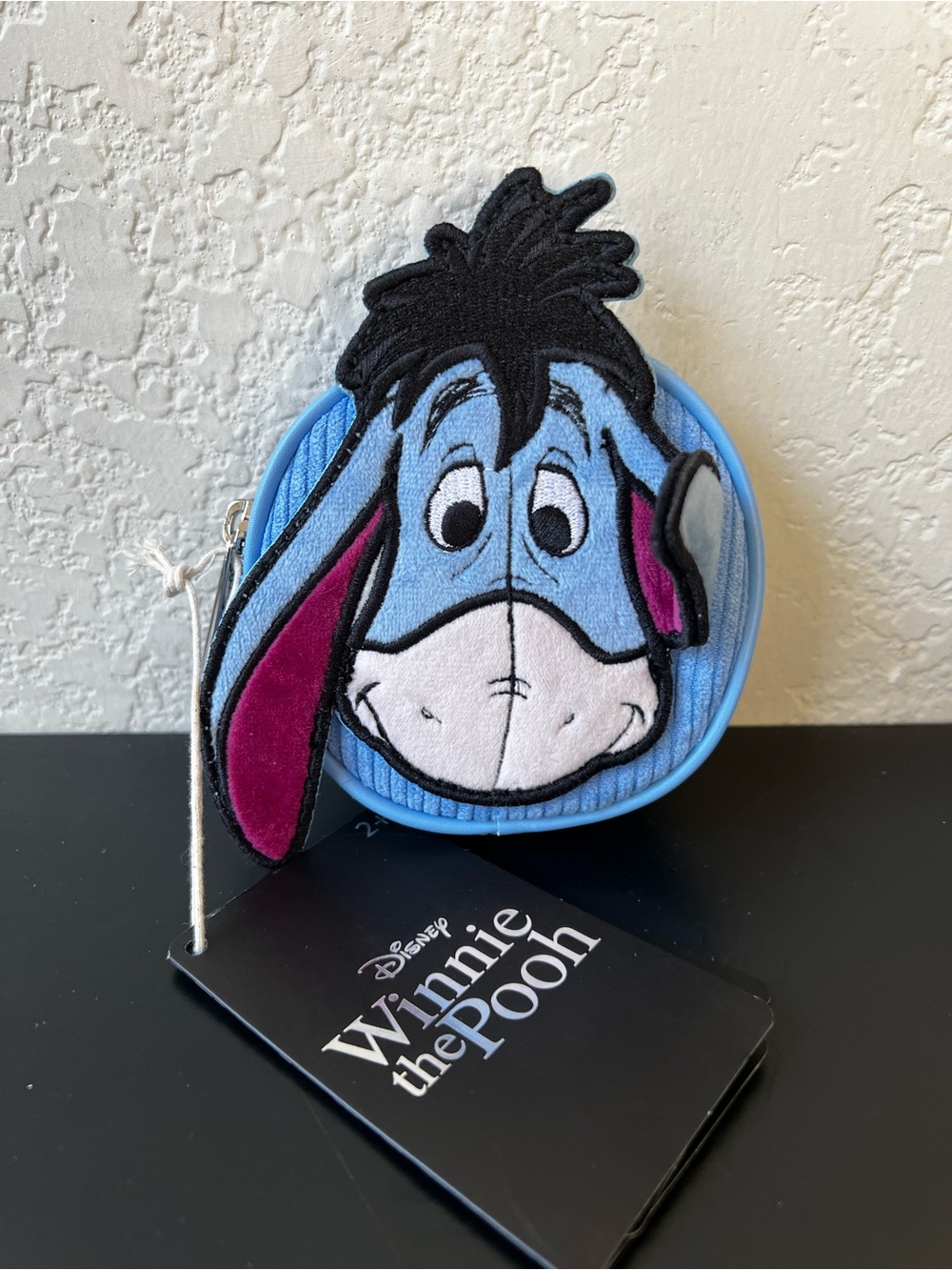 Loungefly Disney Winnie The Pooh Eeyore Peeking Corduroy Coin Purse Wristlet NWT